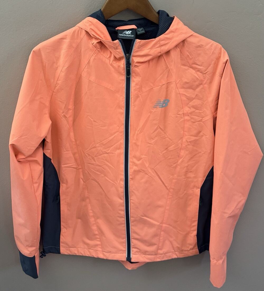 New Balance Running jacket Womens Large Bright Peach Lightweight